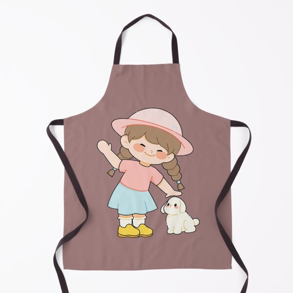 Item preview, Cute Girl Playing With Her Puppy designed and sold by DAILYNEEDSS.