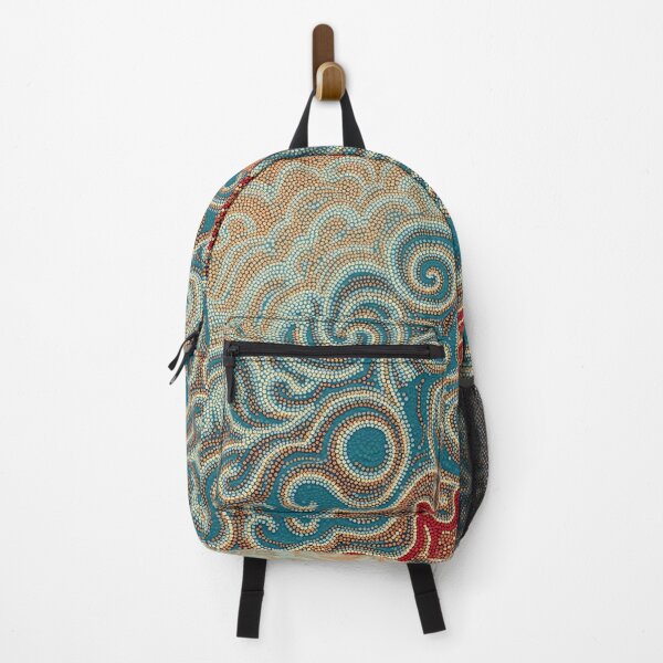 Item preview, Aboriginal Inspired Dot Art - Water Waves In Lava Sea designed and sold by GrinGalore.