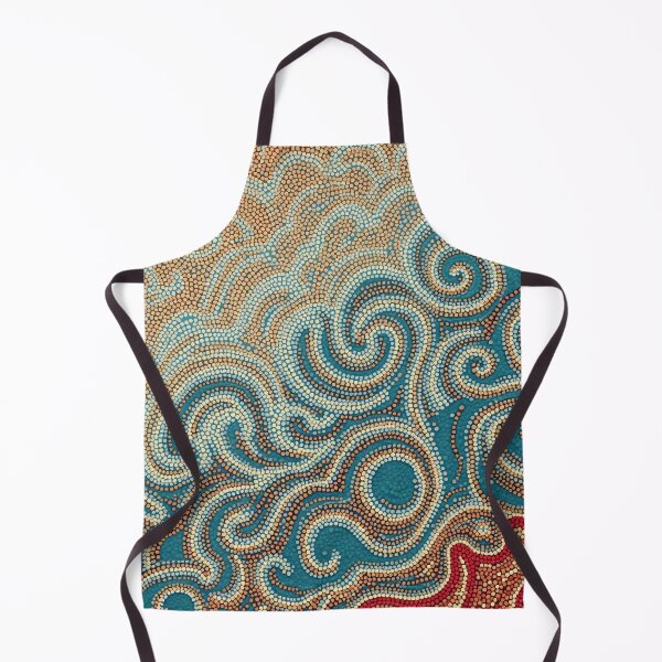 Item preview, Aboriginal Inspired Dot Art - Water Waves In Lava Sea designed and sold by GrinGalore.