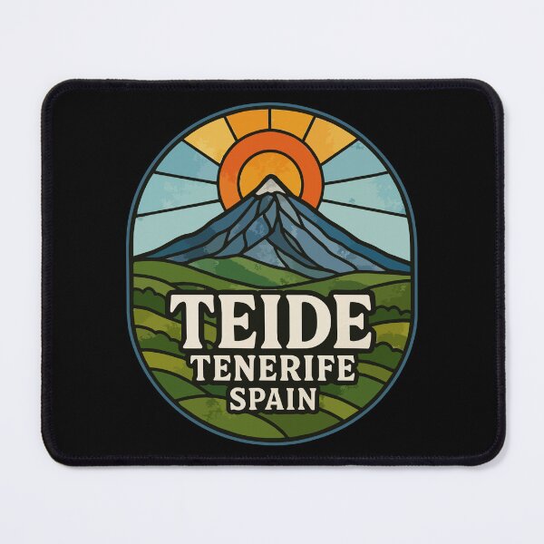 Item preview, Mount Teide Volcano Tenerife Spain Stained Glass designed and sold by TomFrontierArt.