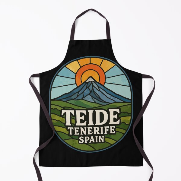Item preview, Mount Teide Volcano Tenerife Spain Stained Glass designed and sold by TomFrontierArt.