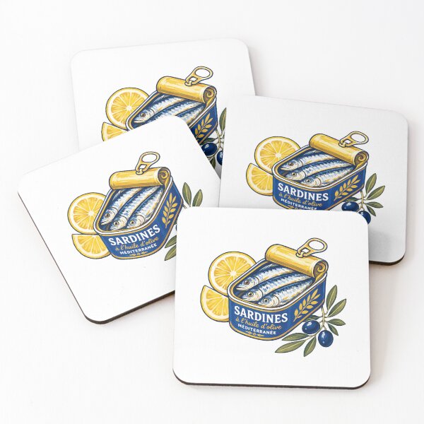 Item preview, Lemon Sardines Coastal Tin designed and sold by Mr-AShop.