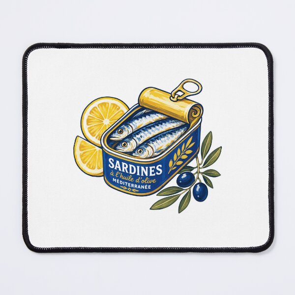 Item preview, Lemon Sardines Coastal Tin designed and sold by Mr-AShop.
