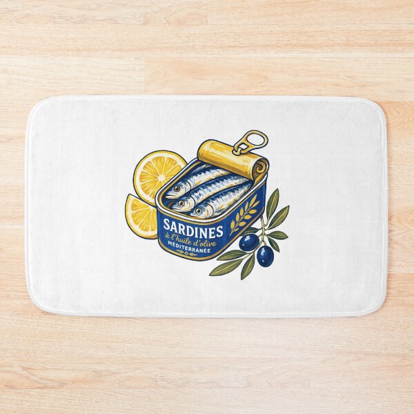 Item preview, Lemon Sardines Coastal Tin designed and sold by Mr-AShop.
