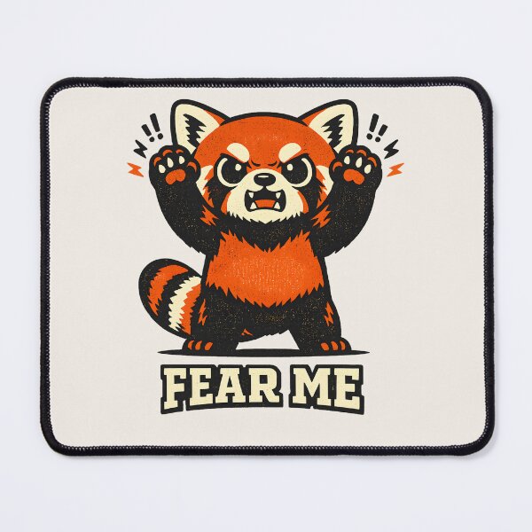 Item preview, Red Panda FEAR ME - Delusional Menacing Meme | Funny Animal Design designed and sold by BeanToePets.