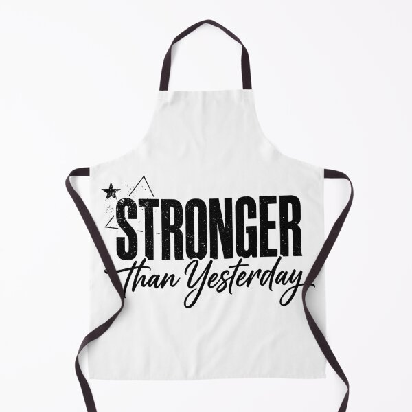 Item preview, Stronger Than Yesterday | Bold Typography Artwork designed and sold by lalitacreations.