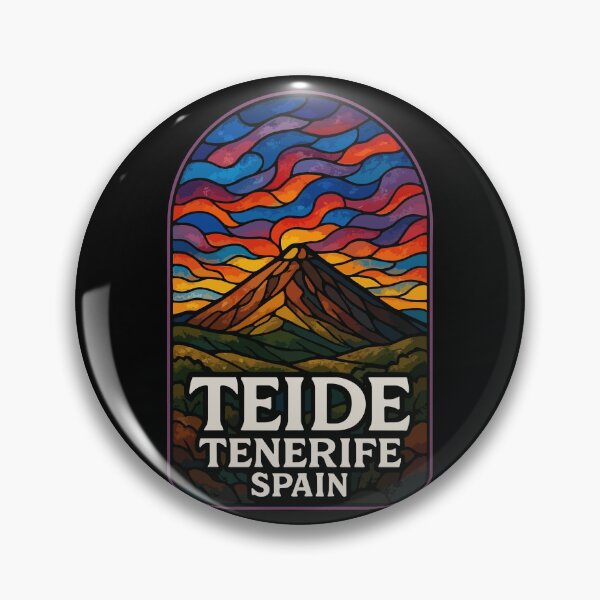 Item preview, Mount Teide Volcano Tenerife Spain Stained Glass Art designed and sold by TomFrontierArt.