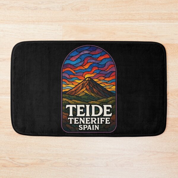 Item preview, Mount Teide Volcano Tenerife Spain Stained Glass Art designed and sold by TomFrontierArt.