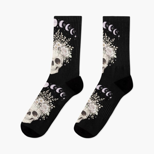 Item preview, Skull Moon Phases Roses Witchy Celestial Gothic Design designed and sold by irfanshikh.