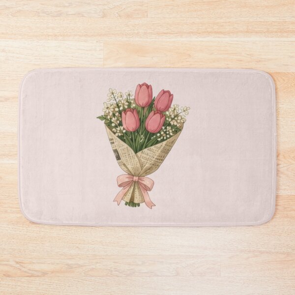 Item preview, Vintage Tulip & Wildflower Bouquet Illustration designed and sold by BlackShopps.