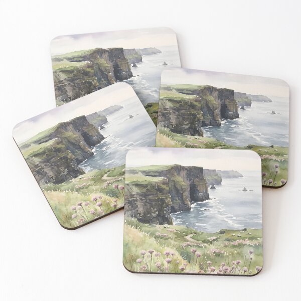 Item preview, watercolor cliff art designed and sold by stikrusak.