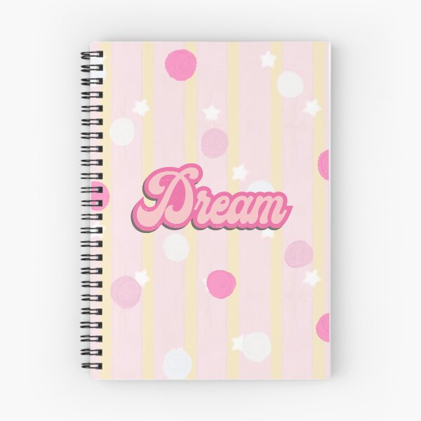 Item preview, dream pink white yellow cute striped polkadots design designed and sold by pasteldreams26.