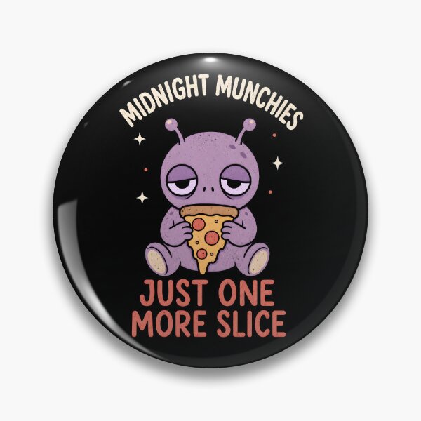Item preview, Midnight Munchies Pizza Alien designed and sold by ChocoMellowCo.