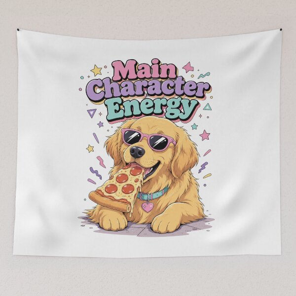 Item preview, Main Character Energy Golden Pup designed and sold by Mr-AShop.