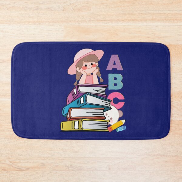 Item preview, Cute Girl Reading Books - ABC Alphabet Art designed and sold by SeJaa.