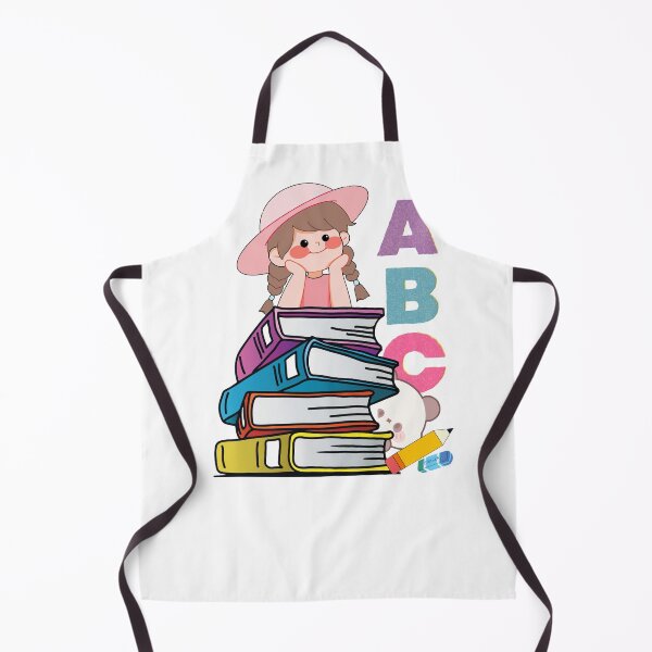 Item preview, Cute Girl Reading Books - ABC Alphabet Art designed and sold by SeJaa.