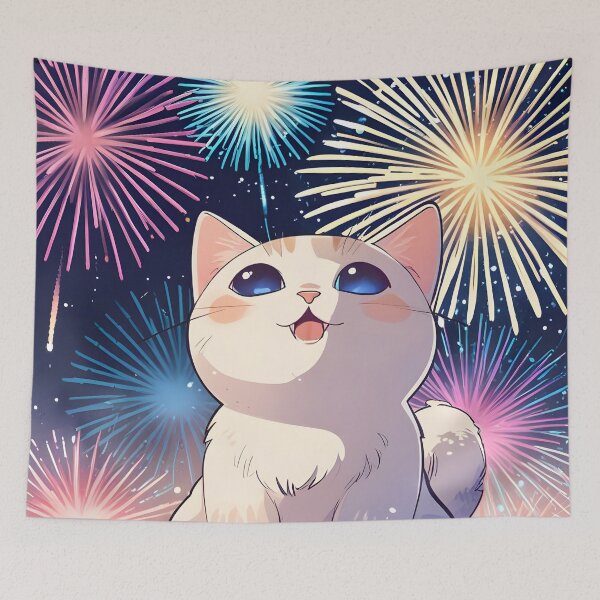 Item preview, Fireworks Cat  designed and sold by tommysworks.