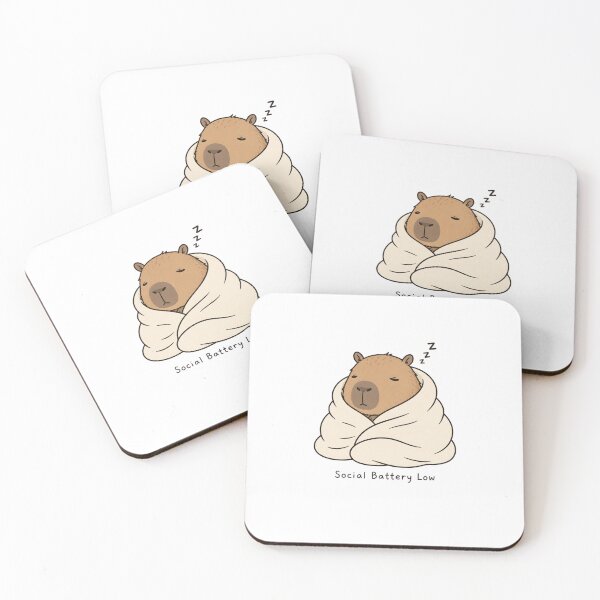 Item preview, Sleepy Capybara Blanket Burrito designed and sold by Mr-AShop.