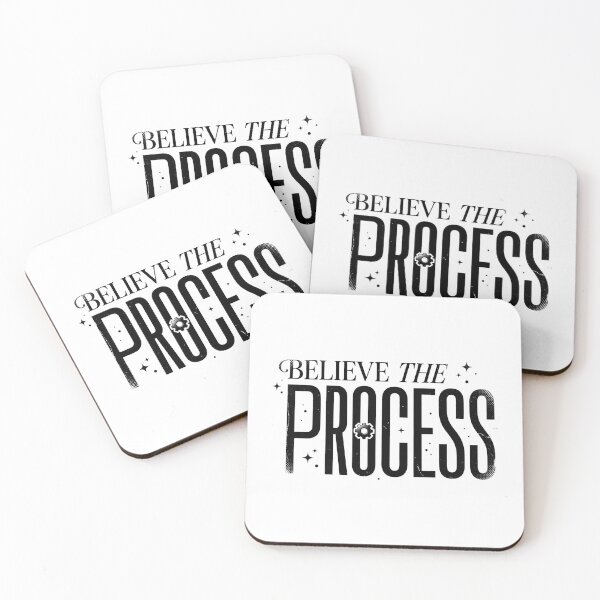 Item preview, Believe The Process | Minimal Motivation Typography designed and sold by lalitacreations.