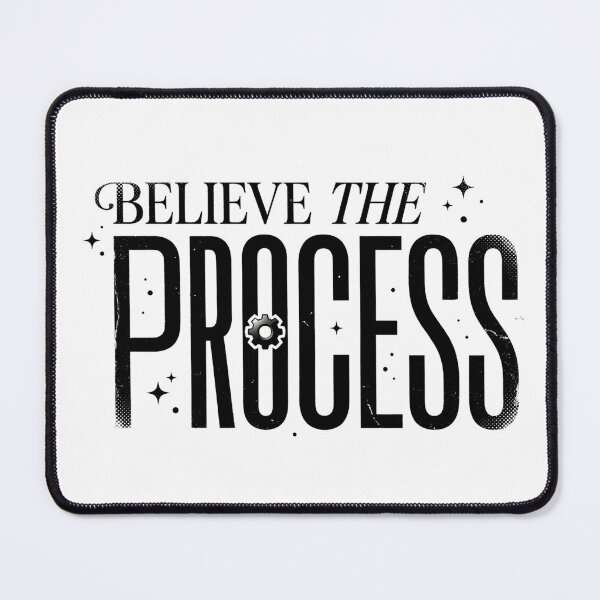 Item preview, Believe The Process | Minimal Motivation Typography designed and sold by lalitacreations.