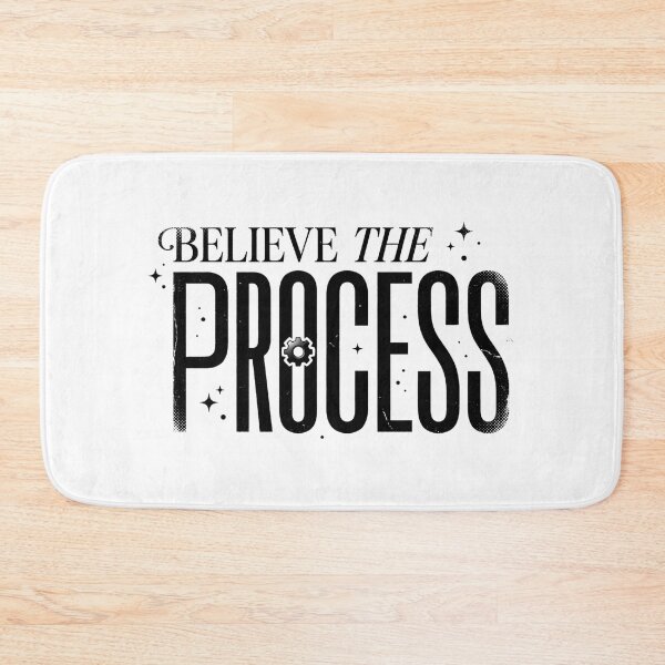 Item preview, Believe The Process | Minimal Motivation Typography designed and sold by lalitacreations.