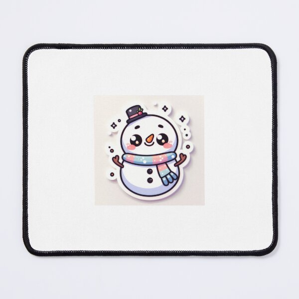 Item preview, Kawaii Christmas Snowman Sticker designed and sold by PastelPawsArt.
