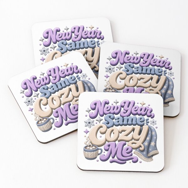 Item preview, New Year Same Cozy Me - Cozy Winter Quote designed and sold by GoverArt.