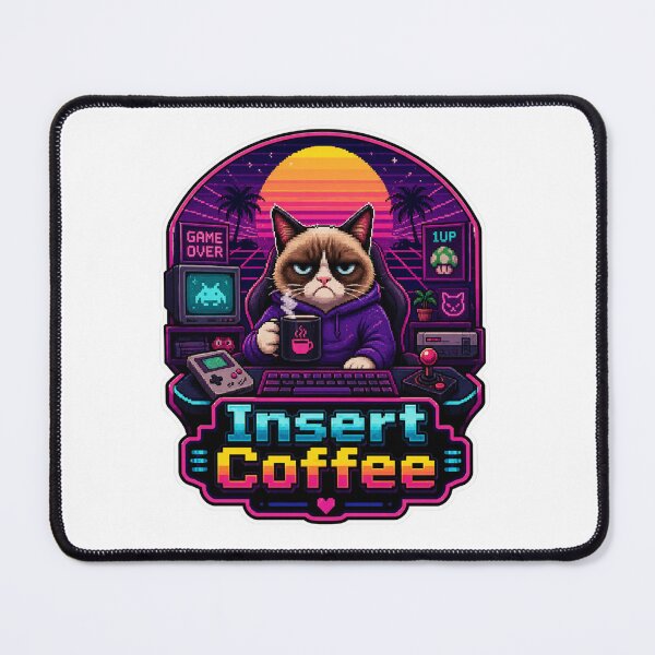 Item preview, Insert Coffee Grumpy Cat Arcade designed and sold by Mr-AShop.