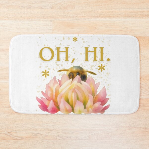Item preview, Oh, Hi. — Bee & Clover Watercolor designed and sold by Feral Vibes.
