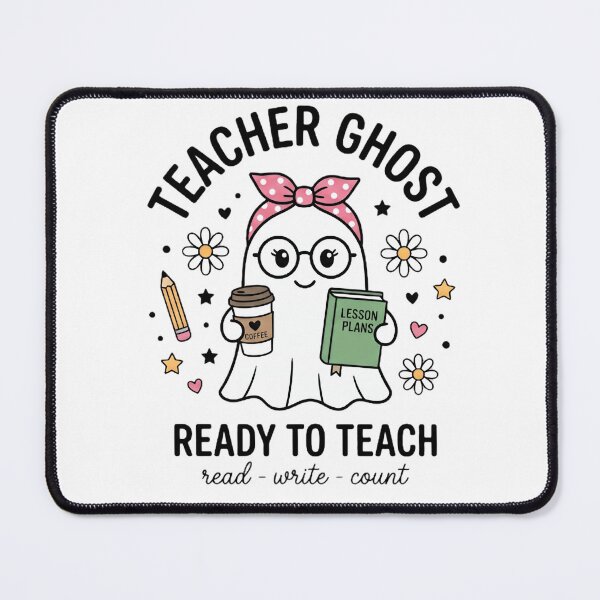 Item preview, Cute Teacher Ghost Ready to Teach - Funny Halloween Educator Gift designed and sold by haitrieuic96.