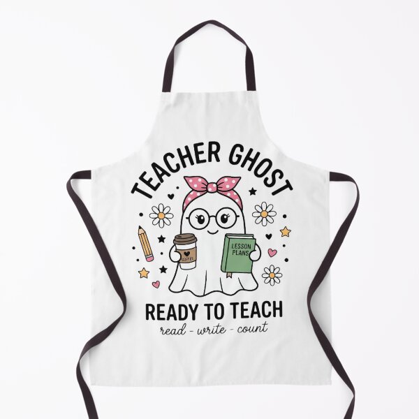 Item preview, Cute Teacher Ghost Ready to Teach - Funny Halloween Educator Gift designed and sold by haitrieuic96.