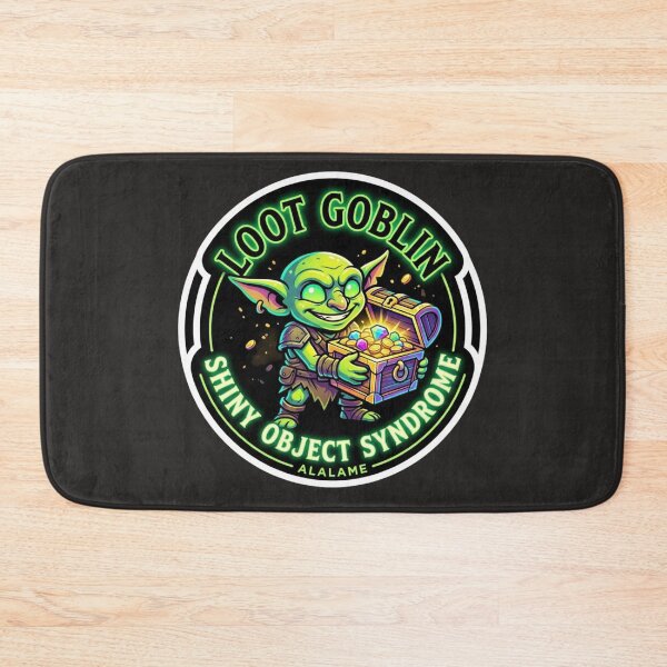 Item preview, Loot Goblin Shiny Object Syndrome - Funny RPG Gamer Sticker designed and sold by alalame.