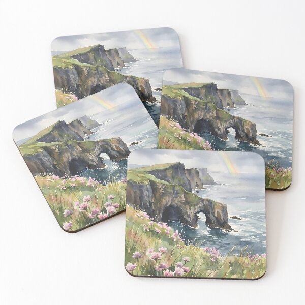 Item preview, nature watercolor cliff art designed and sold by stikrusak.