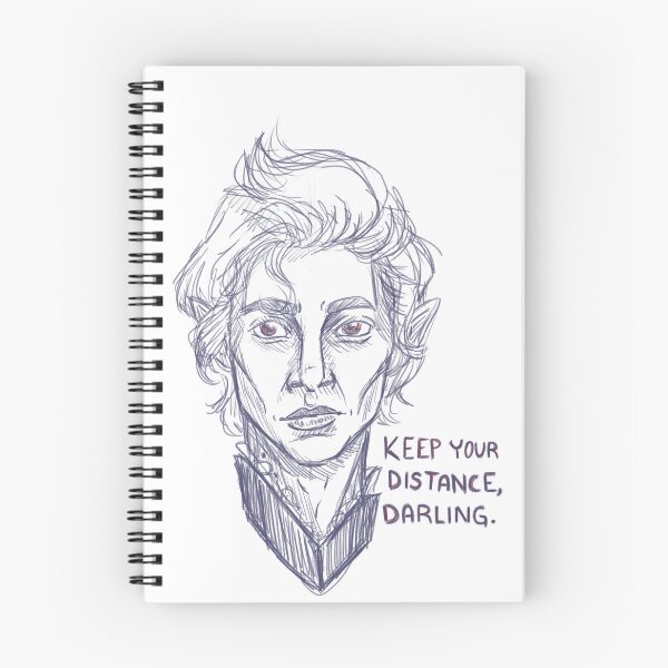 Item preview, Astarion Ballpen Sketch: "Keep your distance, darling." | BG3 designed and sold by LisaDemonhead.