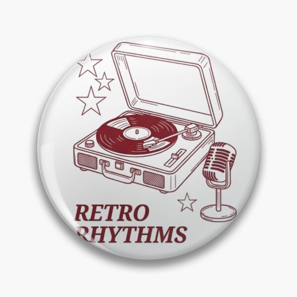 Item preview, Retro Rhythm Vintage Microphone CD Player Design designed and sold by Mialunaa.