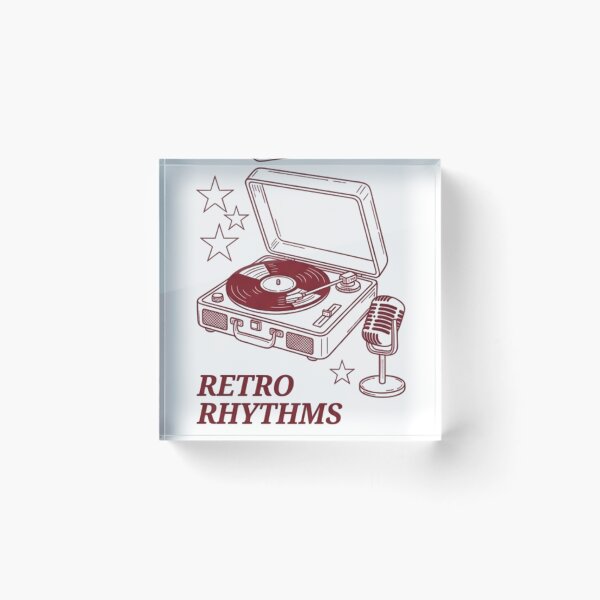 Item preview, Retro Rhythm Vintage Microphone CD Player Design designed and sold by Mialunaa.