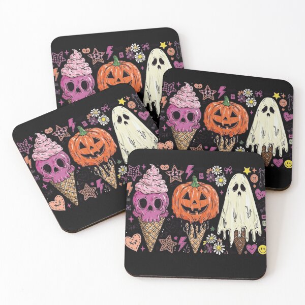 Item preview, Pastel Goth Halloween Ice Cream Cones - Spooky Sweet Aesthetic Doodles designed and sold by haitrieuic96.