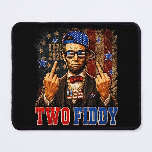 Item preview, Funny Lincoln Middle Finger two fiddy designed and sold by elongatedjazz.