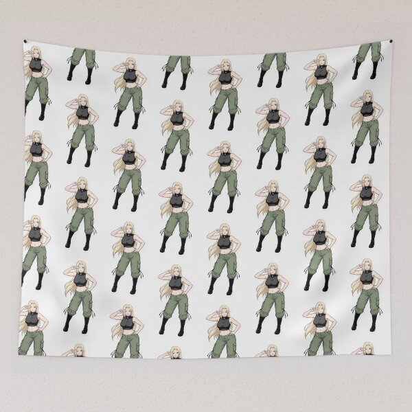 Item preview, Blonde Anime Ninja Girl Sticker – Cool Manga Warrior Pose Aesthetic Design designed and sold by Bhaskar Digital Art.