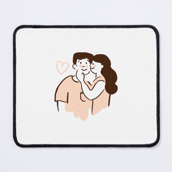 Item preview, Romantic Couple In Love Minimalist Illustration designed and sold by DAILYNEEDSS.