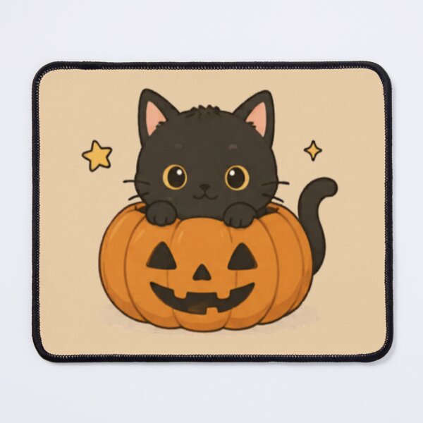 Item preview, Cute Halloween Pumpkin Cat designed and sold by MellowMunchkins.