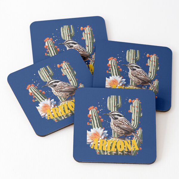 Item preview, Arizona Cactus Wren Surrounded By Cactus Blossom designed and sold by taiche.