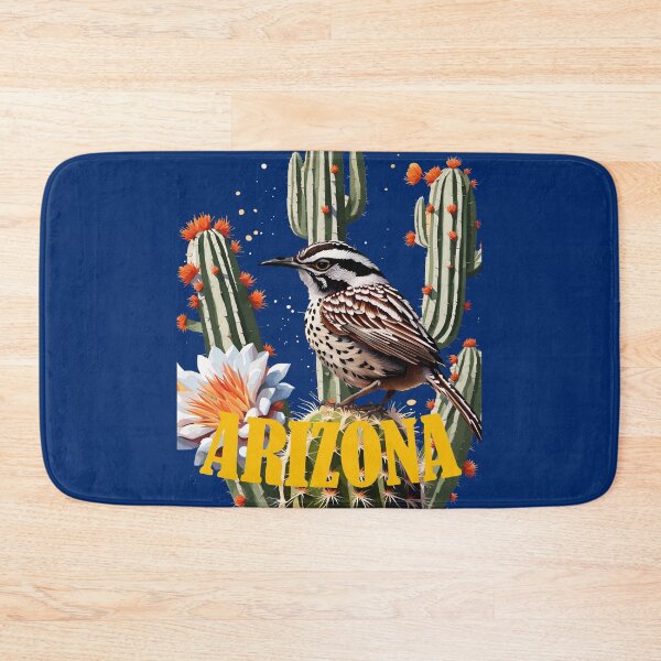 Item preview, Arizona Cactus Wren Surrounded By Cactus Blossom designed and sold by taiche.