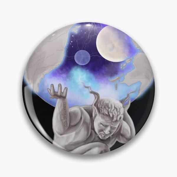 Item preview, Atlas carrying the Universe, handpainted picture designed and sold by AK-Hevonen.