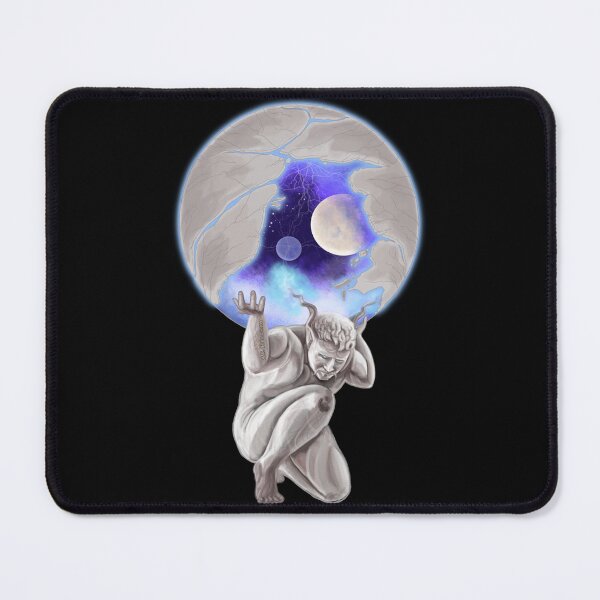 Item preview, Atlas carrying the Universe, handpainted picture designed and sold by AK-Hevonen.
