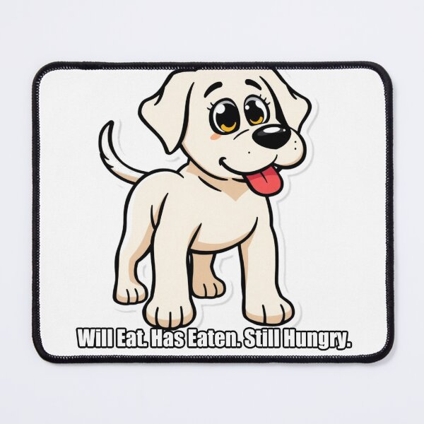 Item preview, Labrador Sticker - Will Eat Has Eaten Still Hungry - Funny Lab Gift designed and sold by pawdrops.