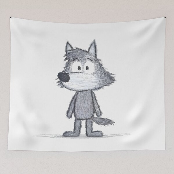 Item preview, Wild & Wacky Wolf designed and sold by Retro Whimsy.