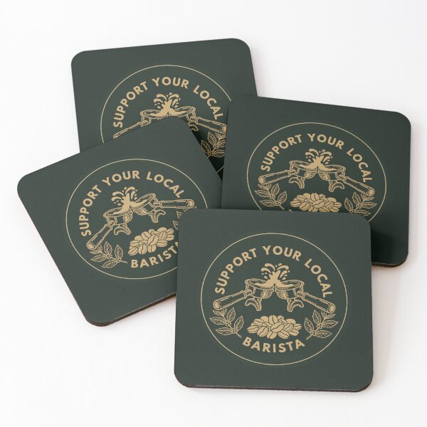 Item preview, Support Your Local Barista | Coffee sticker designed and sold by ianths.
