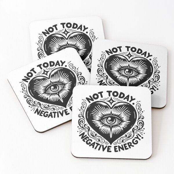 Item preview, Not Today Negative Energy - Black designed and sold by Moon and Myth.