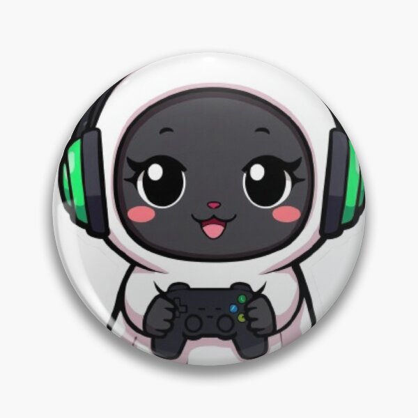 Item preview, Kawaii Ghost Cat Gaming Sticker Cute Black Kitten Gamer Gift designed and sold by Stylestickers55.